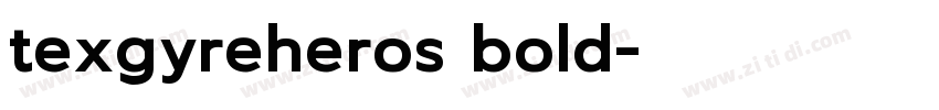 texgyreheros bold字体转换